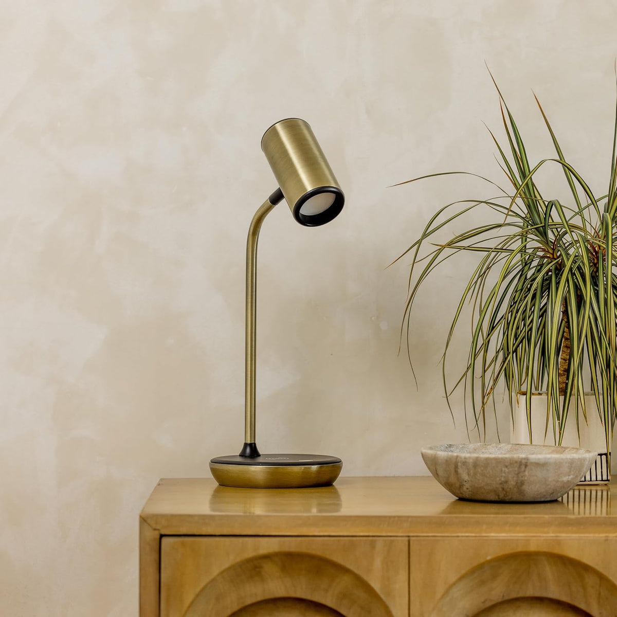 Brightech Ezra Office Desk Lamp – Wireless Charging Pad and Color Temperature...