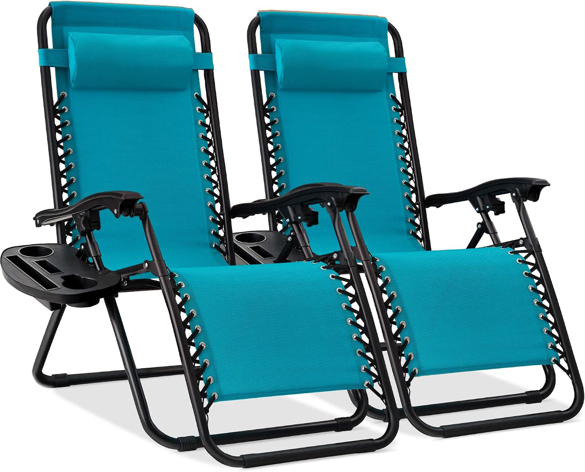 Best Choice Products Zero Gravity Chair Recliner, Peacock Blue