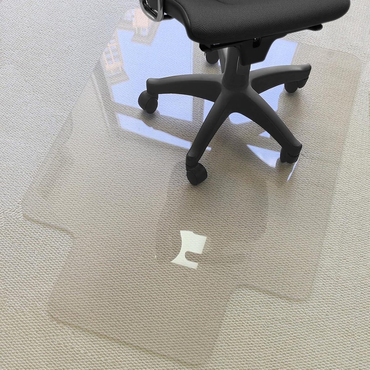 Kuyal 1/5" Thick Office Chair Mat, Heavy Duty Hard Computer Chair Mat