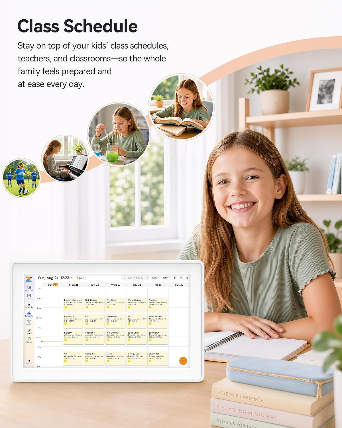 Digital Calendar,15.6-inch Digital Wall Planner & Chore Chart, Touchscree...