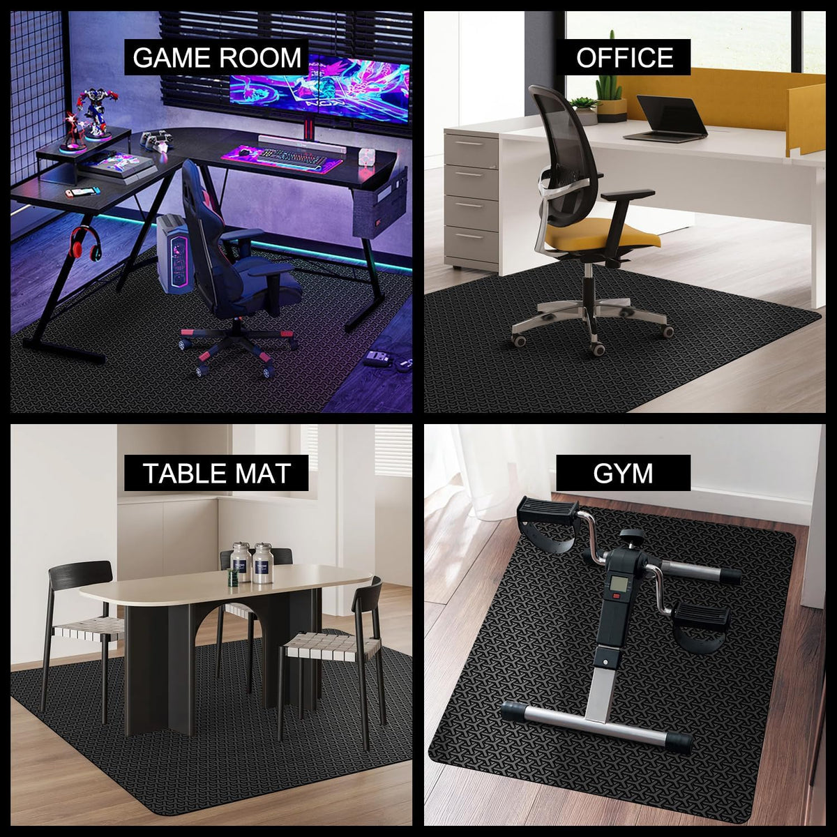 Office Chair Mat for Hard Floor, 60"x75" Large Durable Computer Cha...