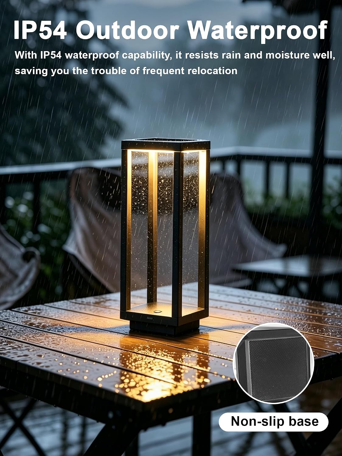 Cordless Table Lamp,Outdoor Rechargeable Table Lamp 7200mAH Battery 2PCS