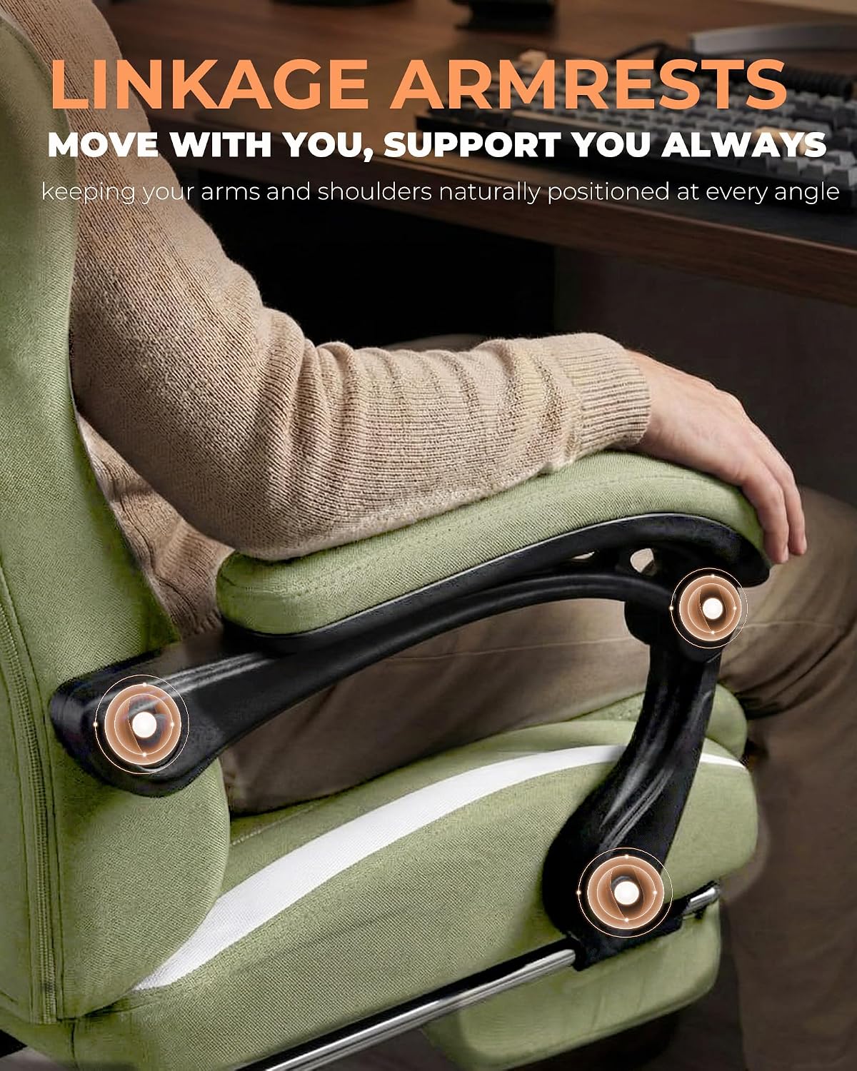 GTPLAYER Gaming Chair with Foot Rest & Pocket Spring Cushion, Ergonomic H...