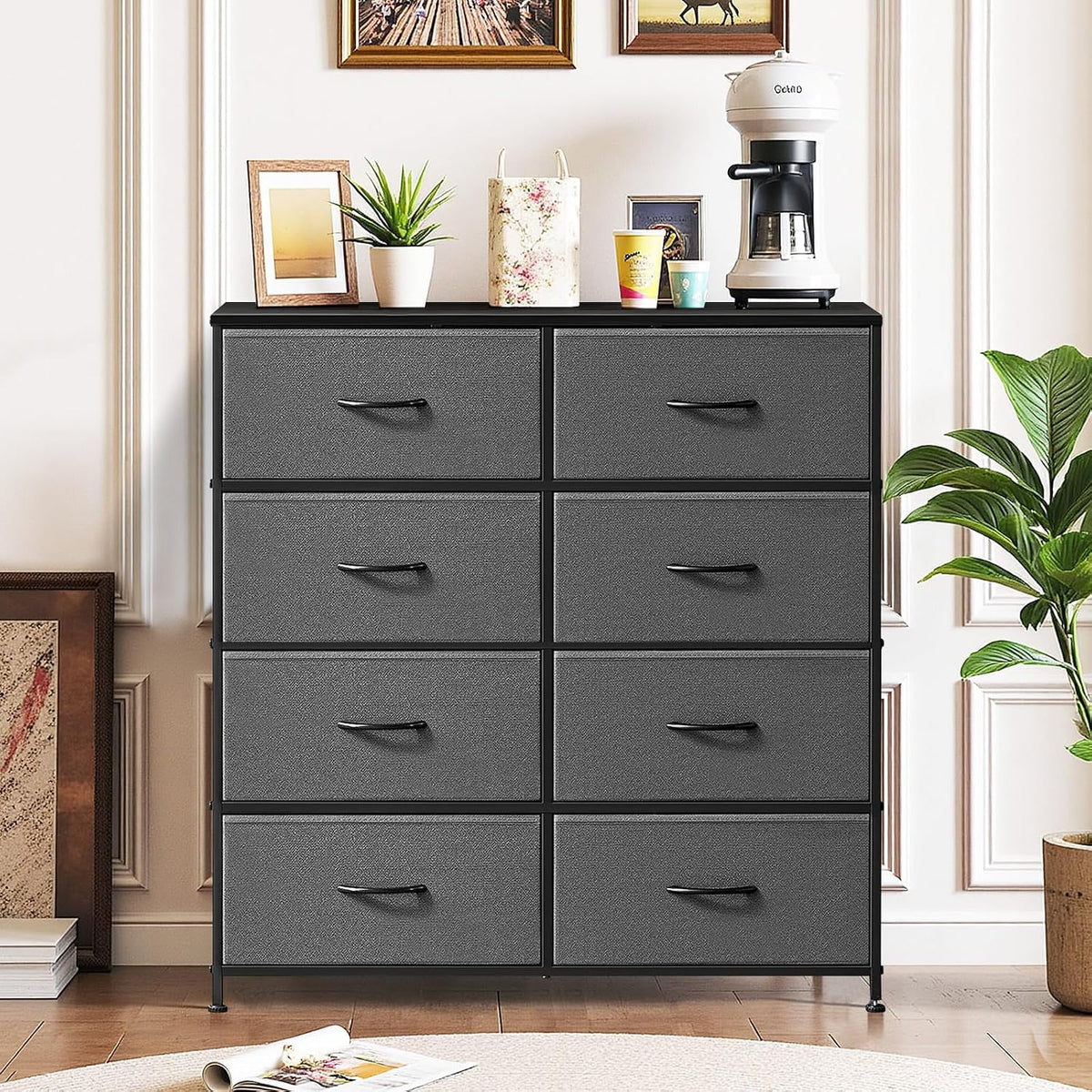 8-Drawer Dresser for Bedroom, Anti-Tip Tall Storage Organizer