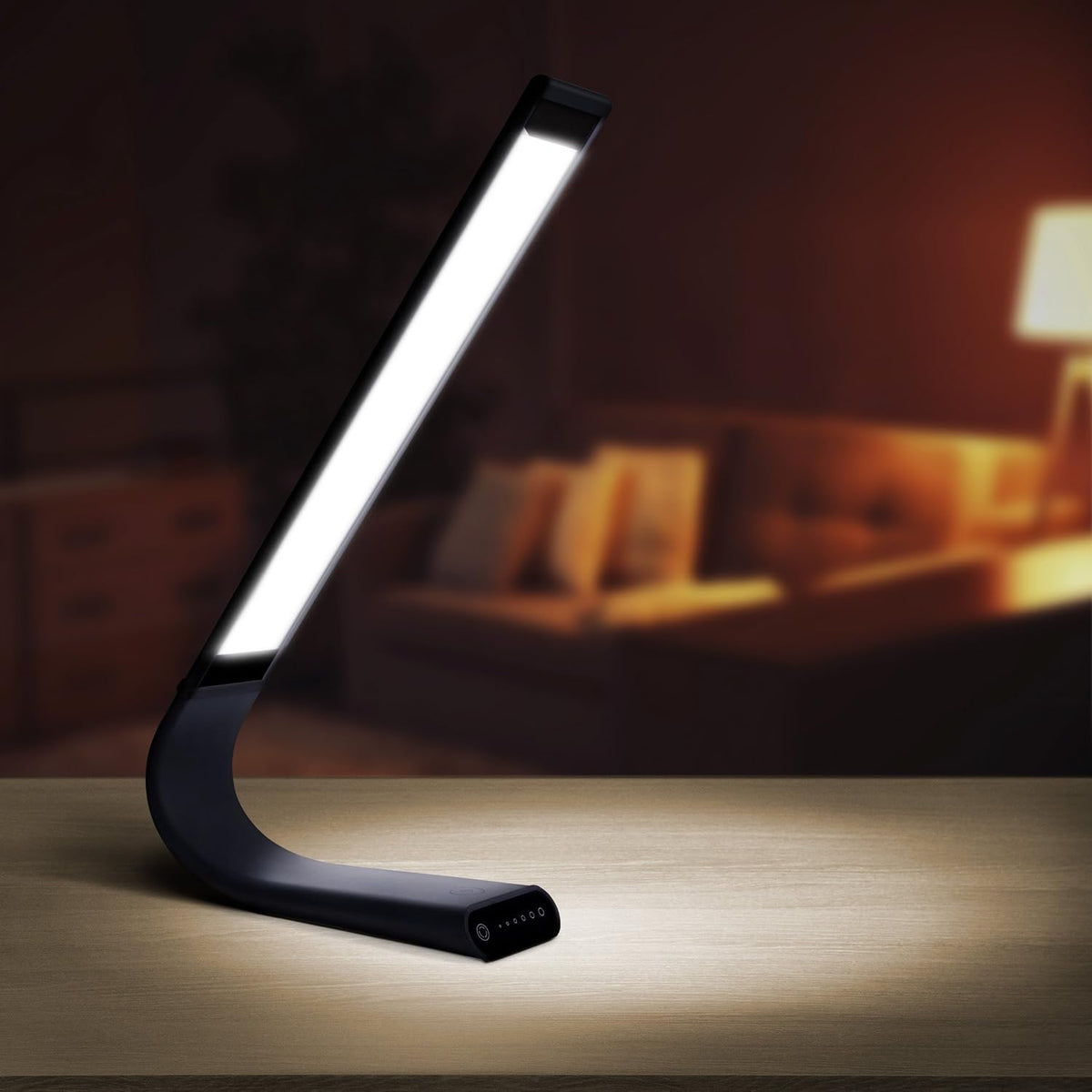 Luxe Cordless Eye Friendly LED Desk Lamp, USB Rechargeable, Up to 40 Hours of...