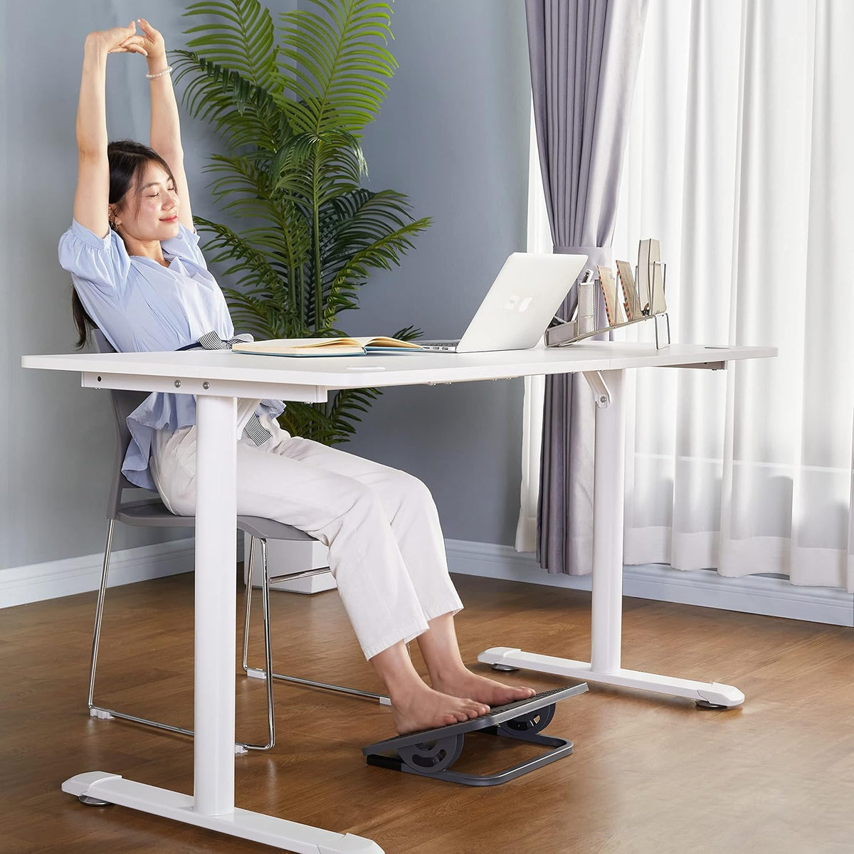 EUREKA ERGONOMIC Tilt Adjustable Footrest, Foot Rest for Under Desk at Work w...