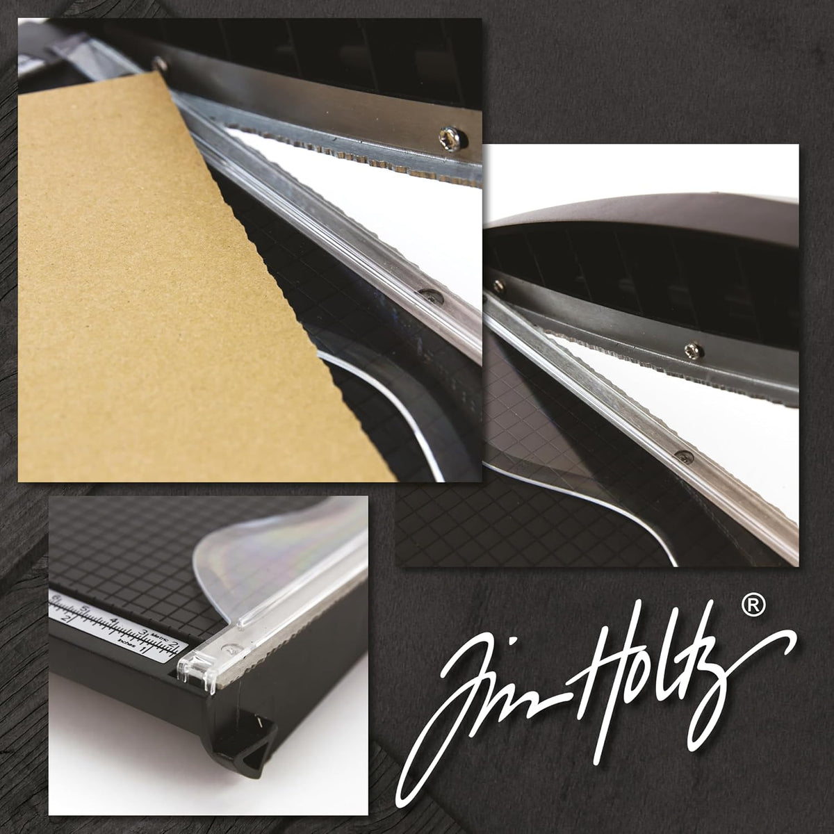 Tim Holtz Paper Cutter Deckle Edge Tool - Guillotine Paper Trimmer for Distre...