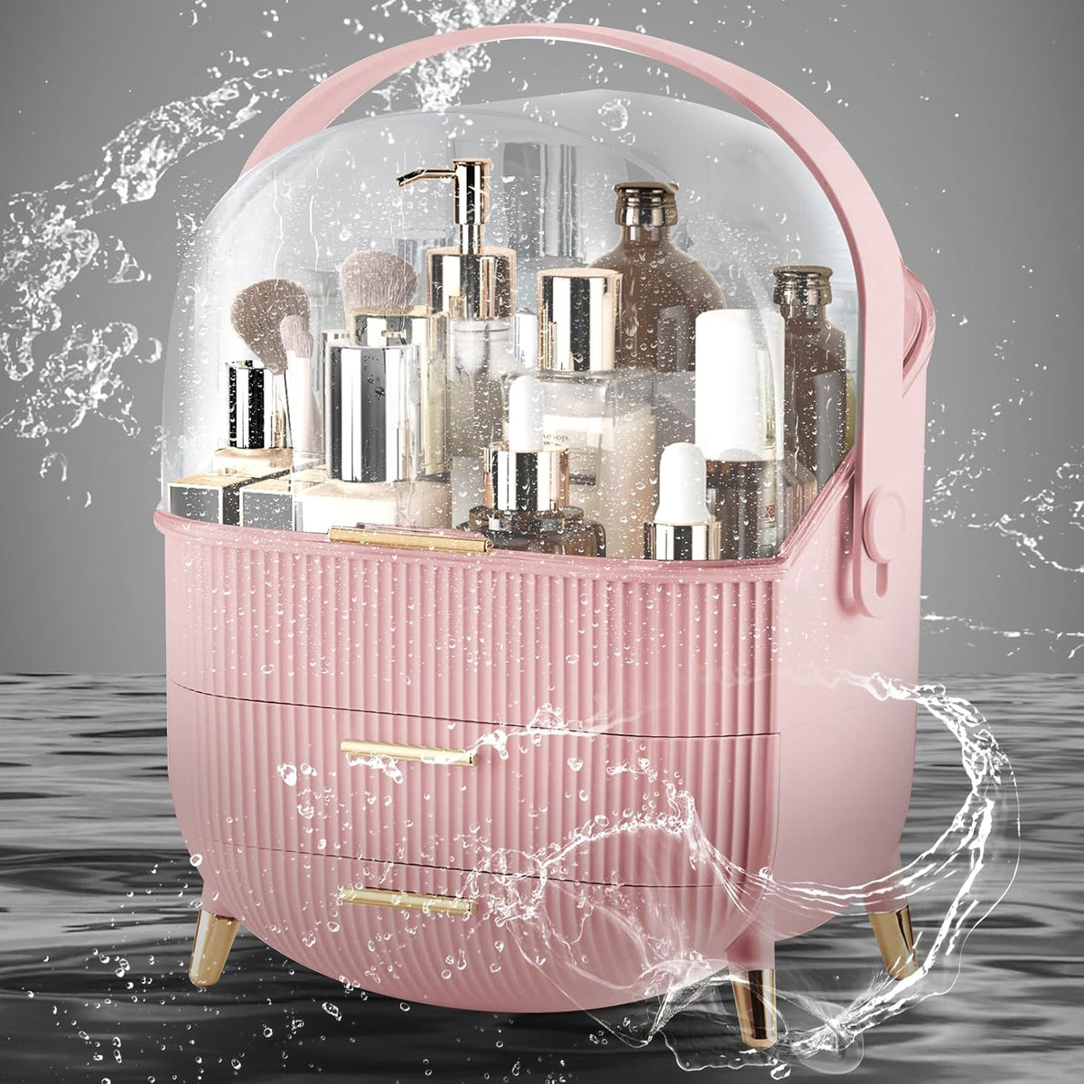 YGJT Make up Organizers and Storage, Makeup Organizer for Vanity, Cosmetics S...