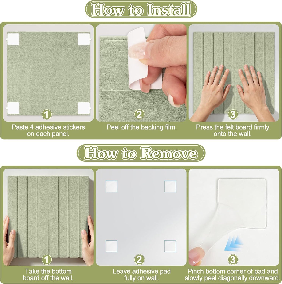 Large Felt Bulletin Board 48" x 36" Cork Board Alternative for Walls