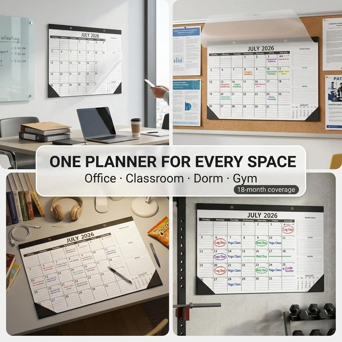 Desk Calendar 2026-2027 (3 Pack) -July 2026 to December 2027-18 Month - 17&qu...