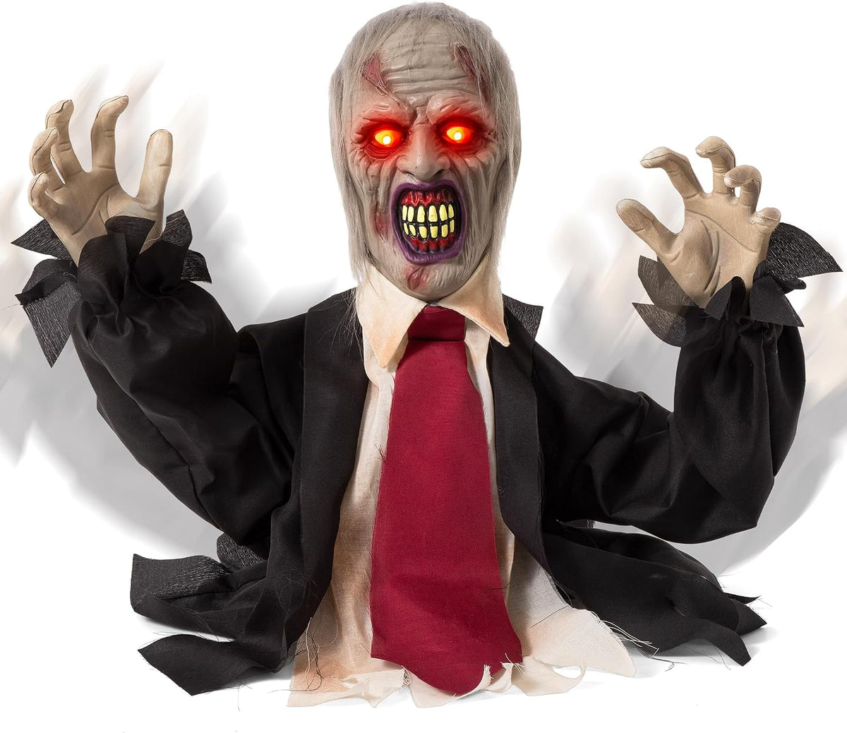 Halloween Decorations Animatronic Zombie Groundbreaker, Horror Animated Zombi...
