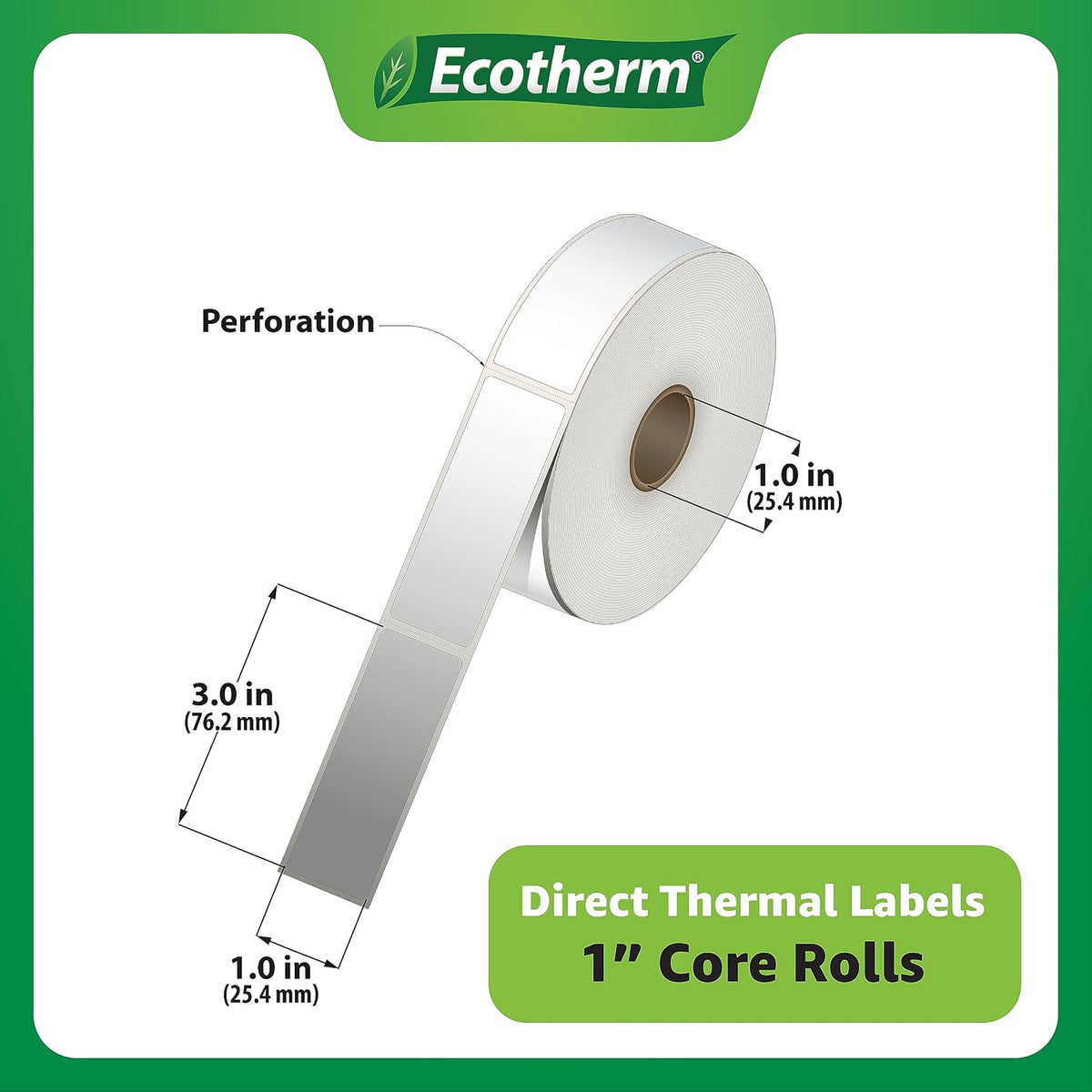 1" x 3" Thermal Labels | 4 Rolls | 2720 Labels | fits Zebra, Godex,...