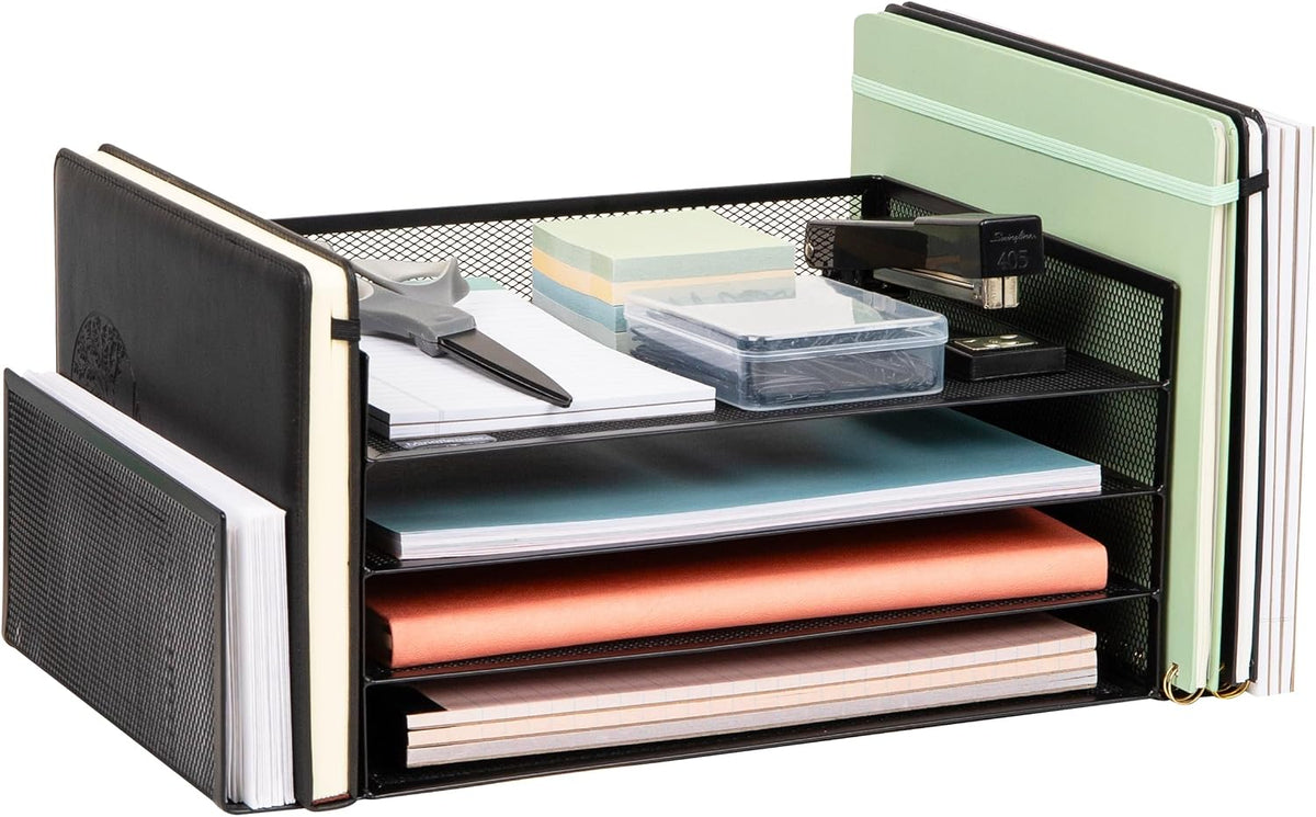 Mind Reader Desktop Organizer, File Storage, Paper Tray, Workspace, Office, M...