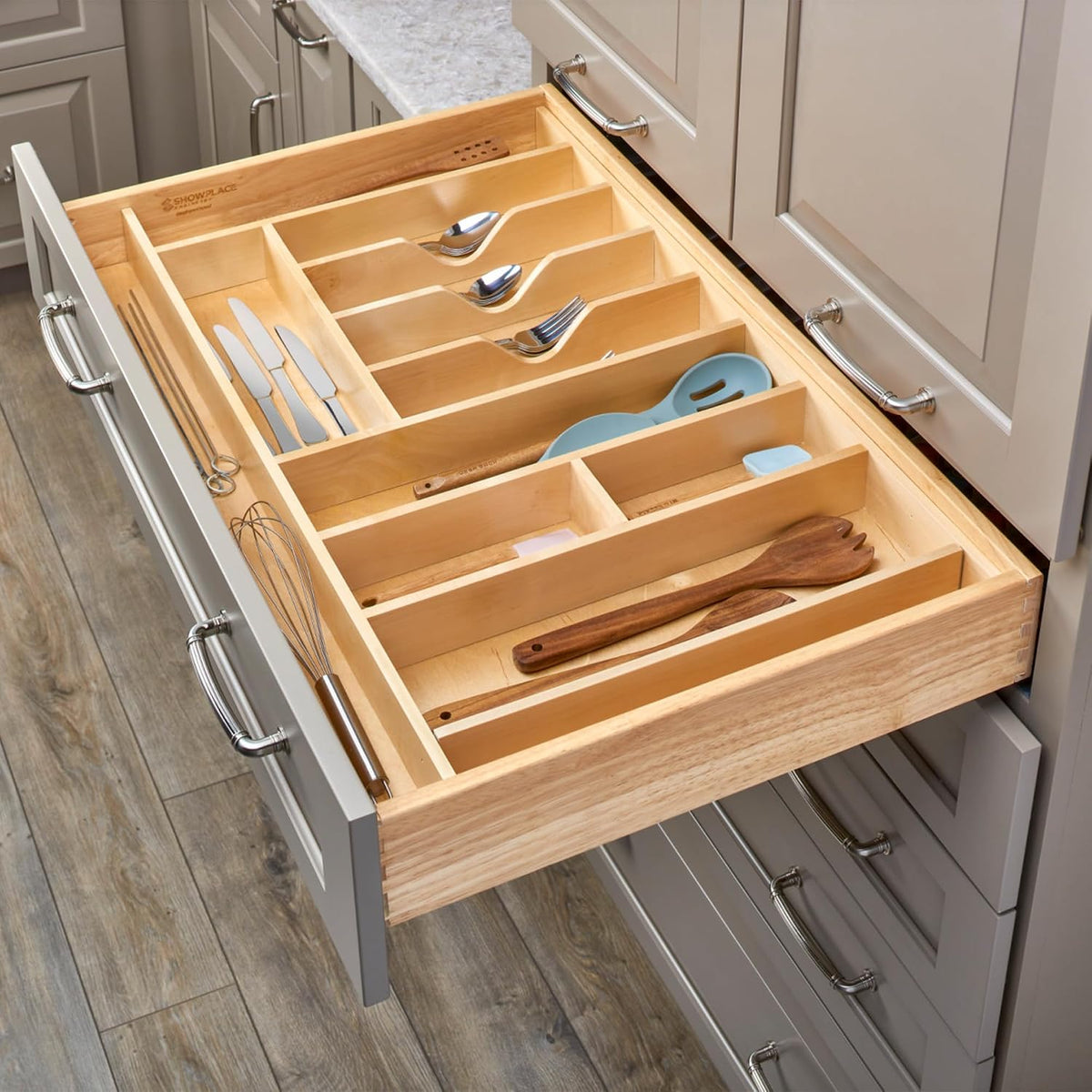 Rev-A-Shelf Trim-to-Custom-Fit Silverware Drawer Insert Divider Organizer