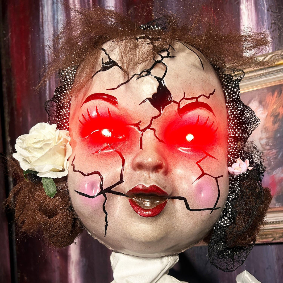 Haunted Hill Farm 5.6-Ft. Walking Girl Halloween Animatronic