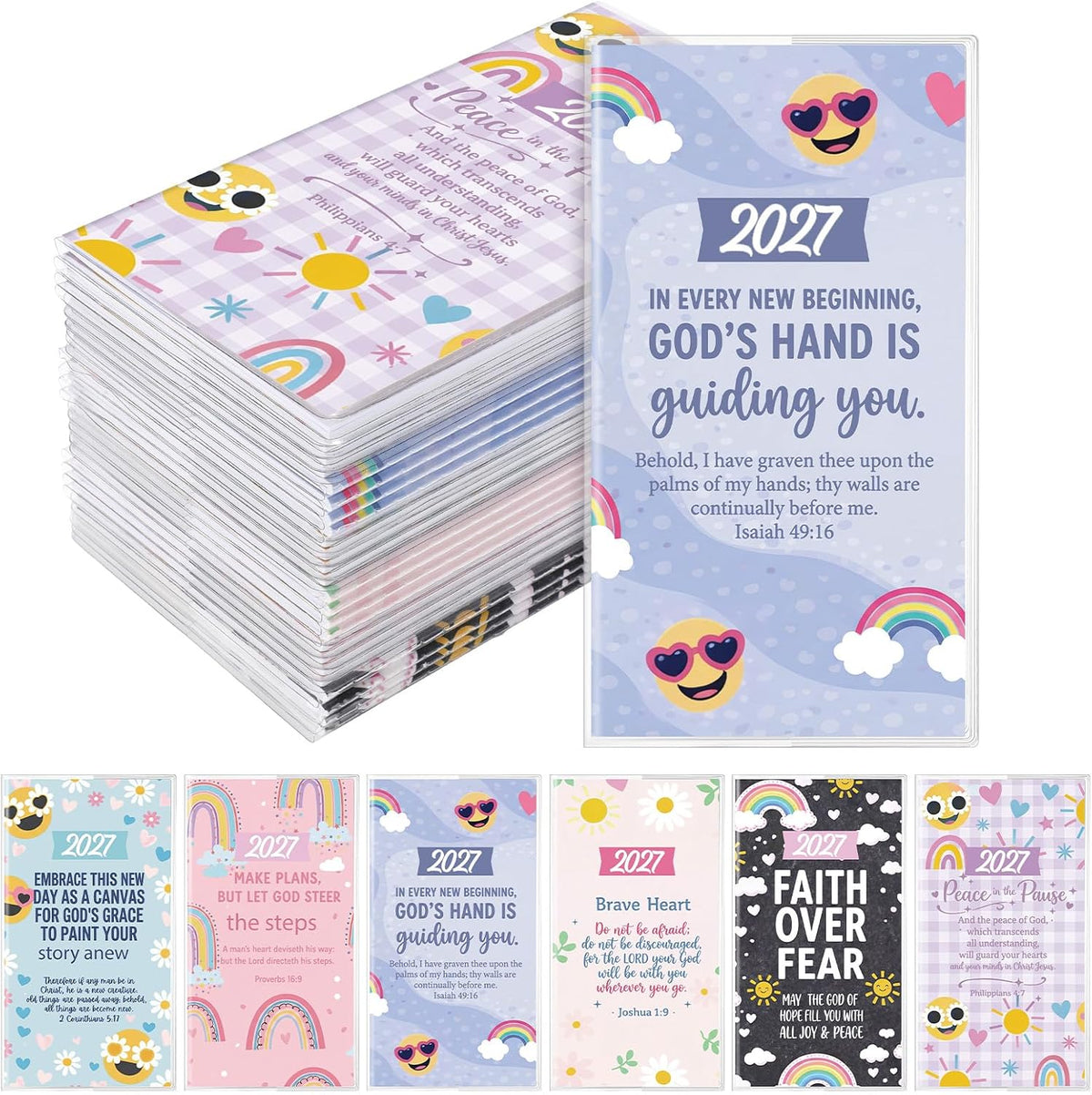 ReliThick 24 2027Small Pocket Calendar Gift for Christmas, Preppy