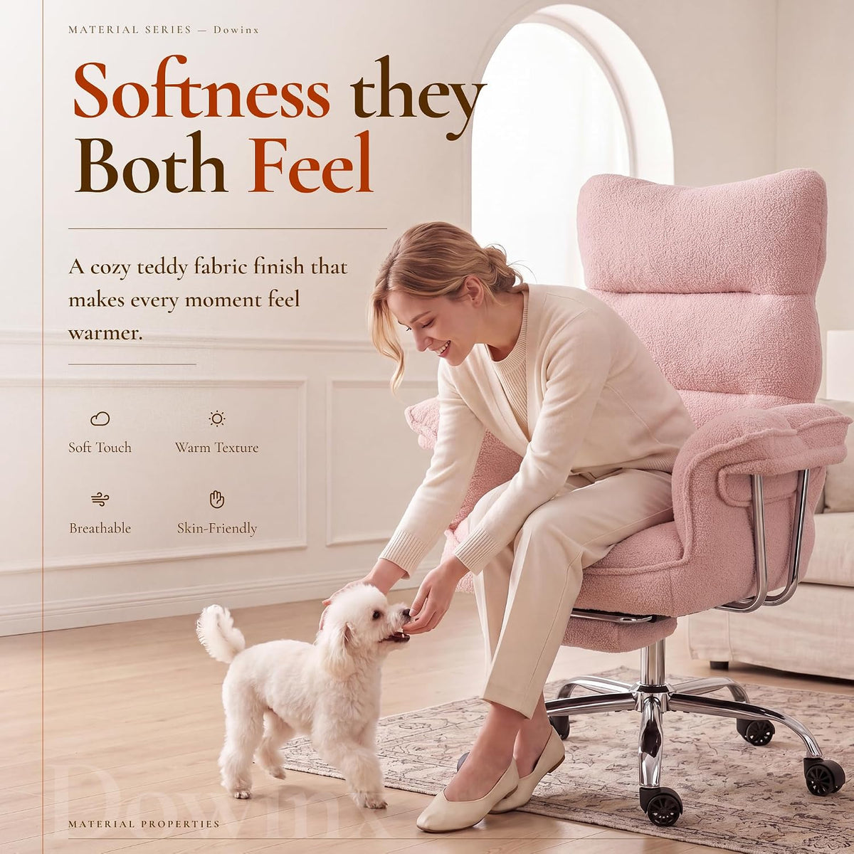 Dowinx Big and Tall Office Chair with Footrest, Ergonomic High Back Reclining...