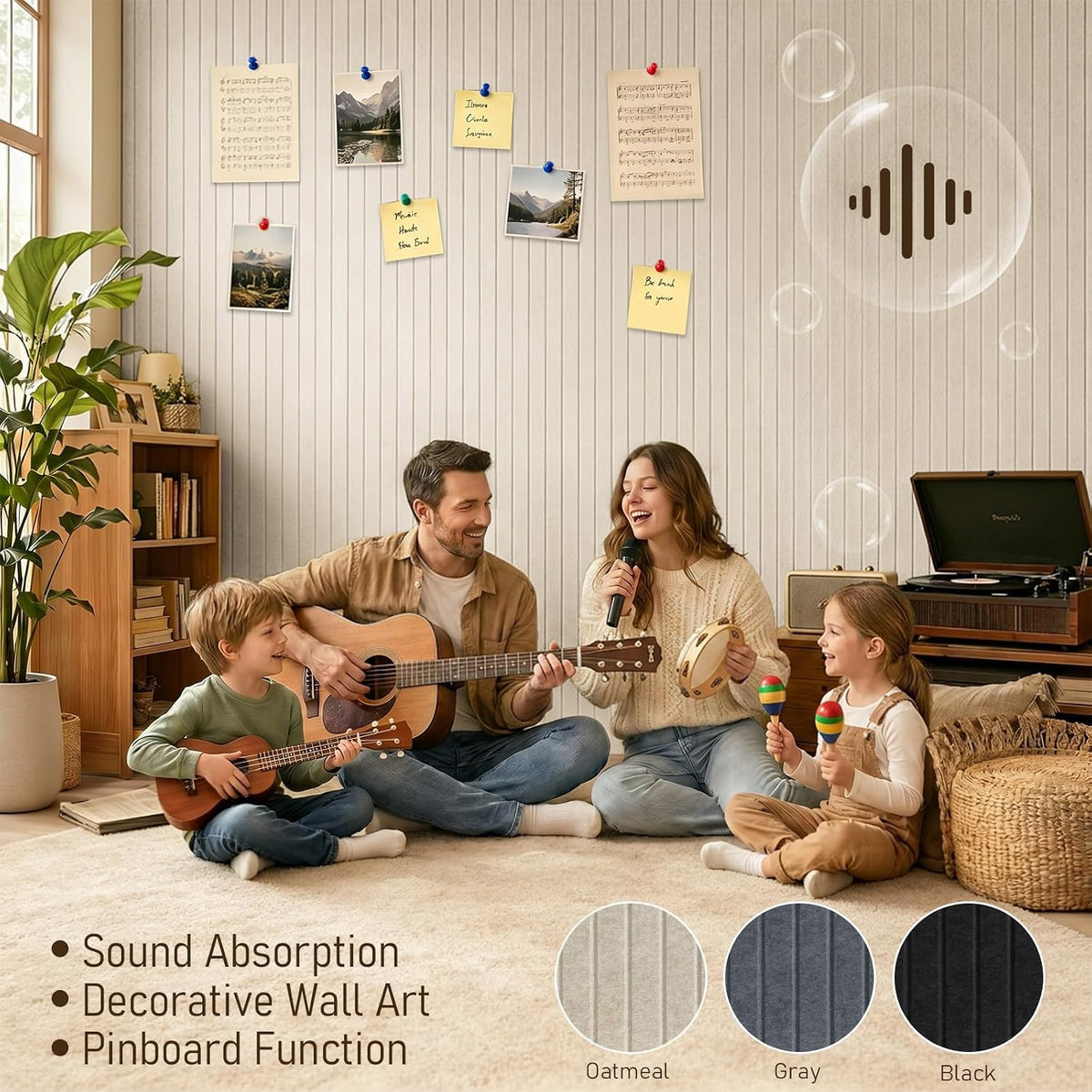 Large Felt Bulletin Board 48" x 36" Cork Board Alternative-12 Pack ...