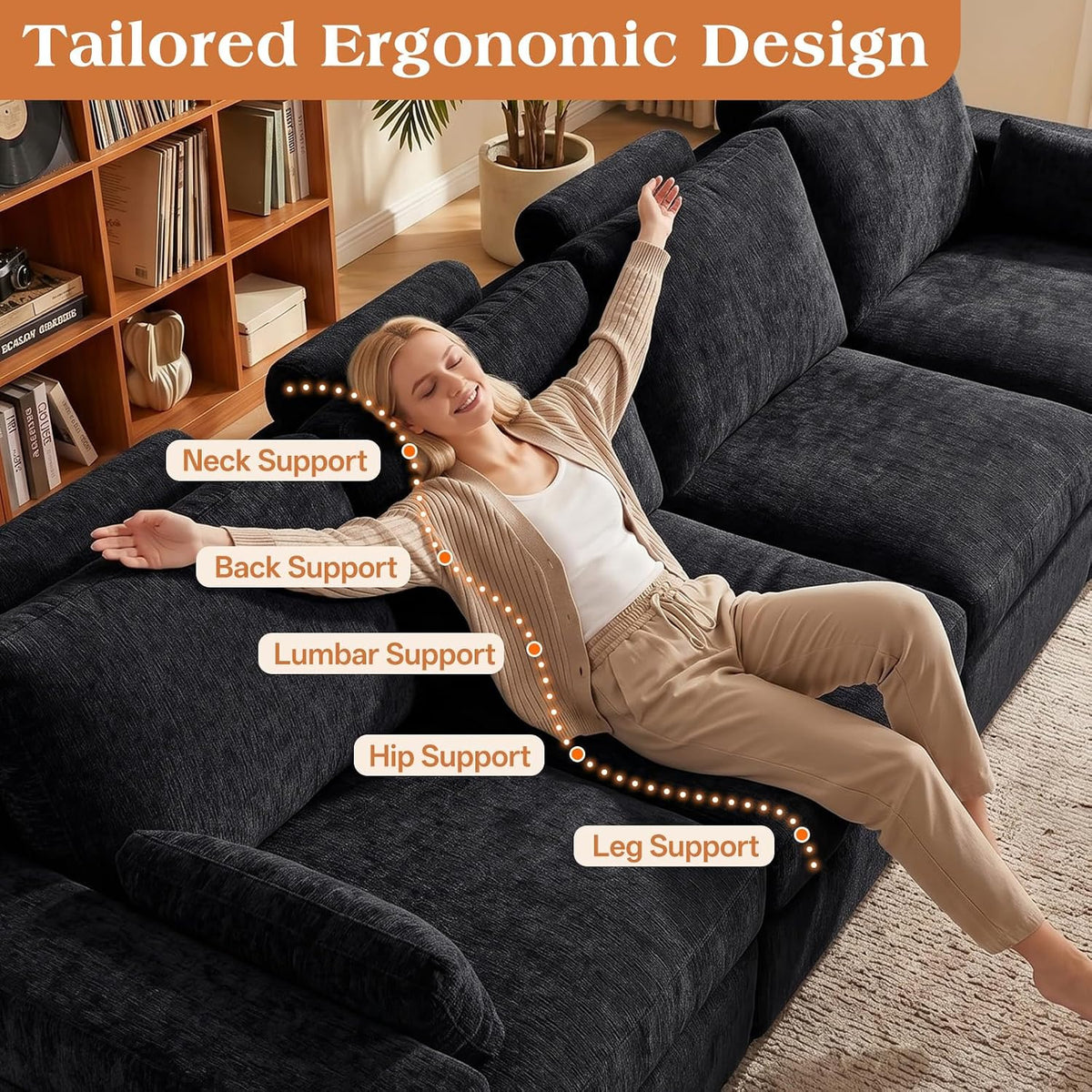 Ottoman Module for Cloud Modular Sectional Sofa
