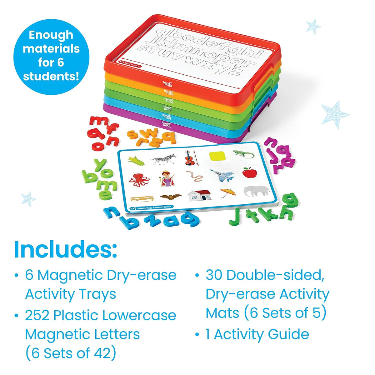 hand2mind Alphabet Word Work Small Group Set, 10 Activities, Ages 3+