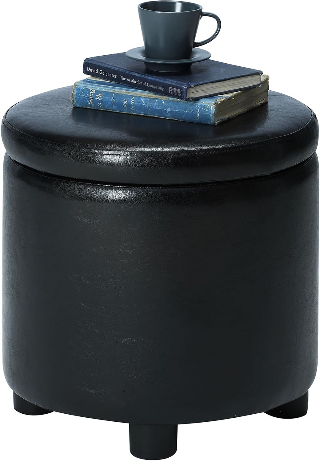 Convenience Concepts Designs4Comfort Accent Storage Ottoman 15.75" - Rou...