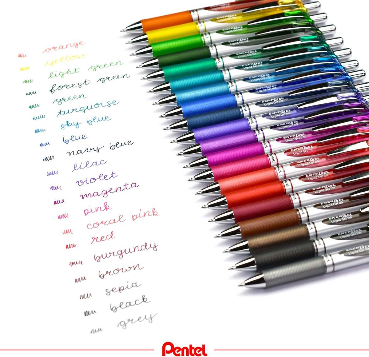 Pentel EnerGel RTX Retractable Liquid Gel Pen, (0.7mm) Metal Tip, Medium Line...