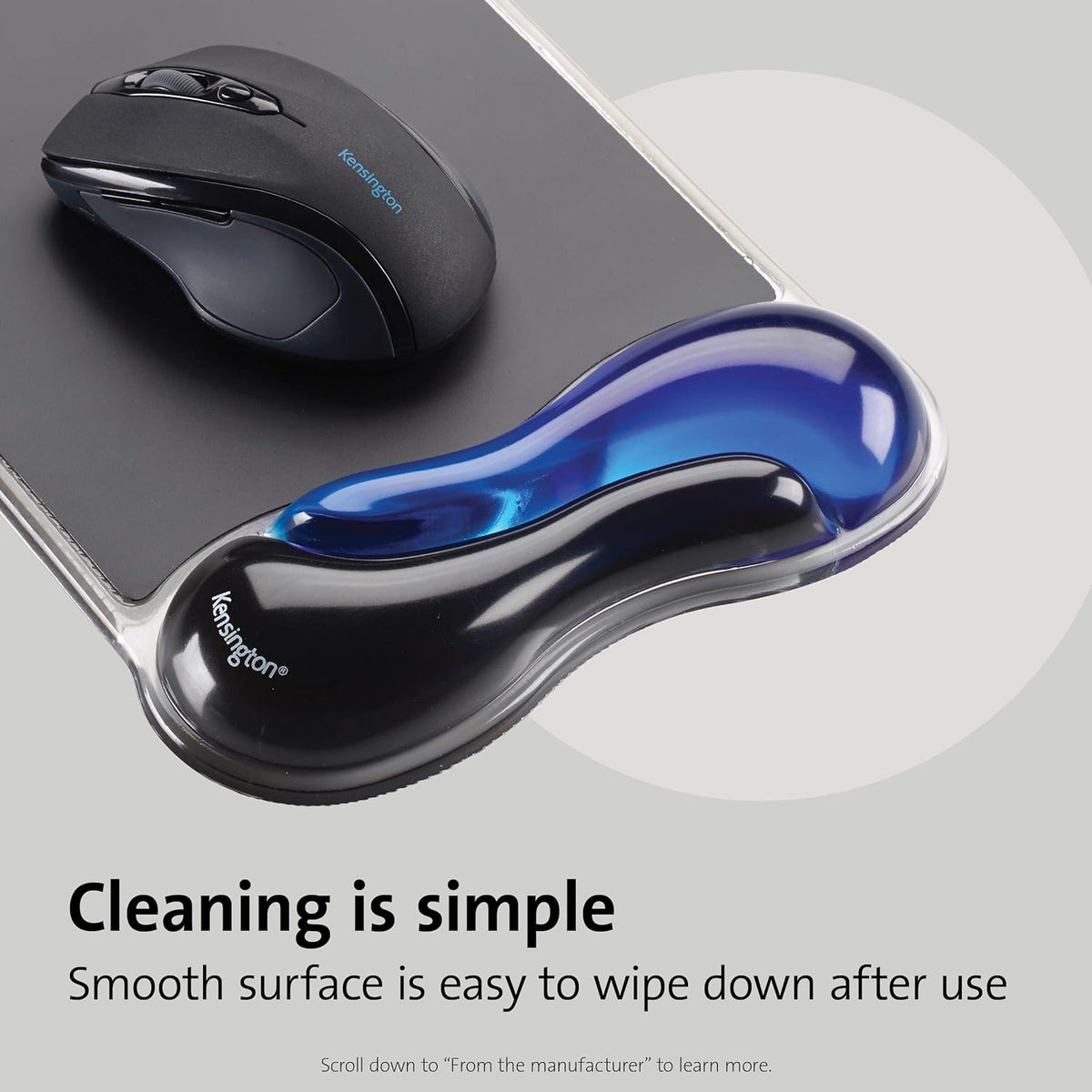 Kensington Duo Gel Mouse & Keyboard Wrist Rest Bundle Set, Ergonomic Keyb...