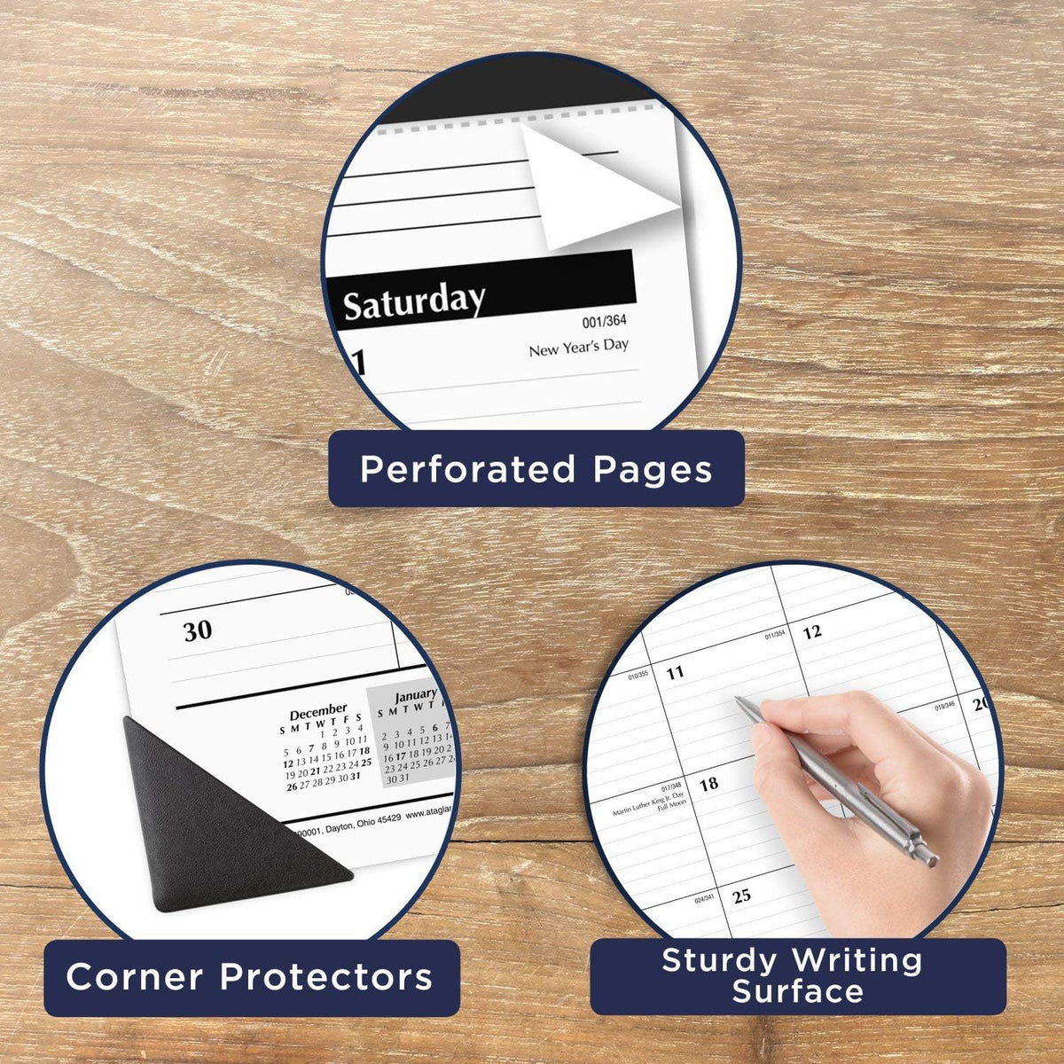 2022 Desk Calendar by AT-A-GLANCE, Monthly Desk Pad, 24" x 19", Jum...