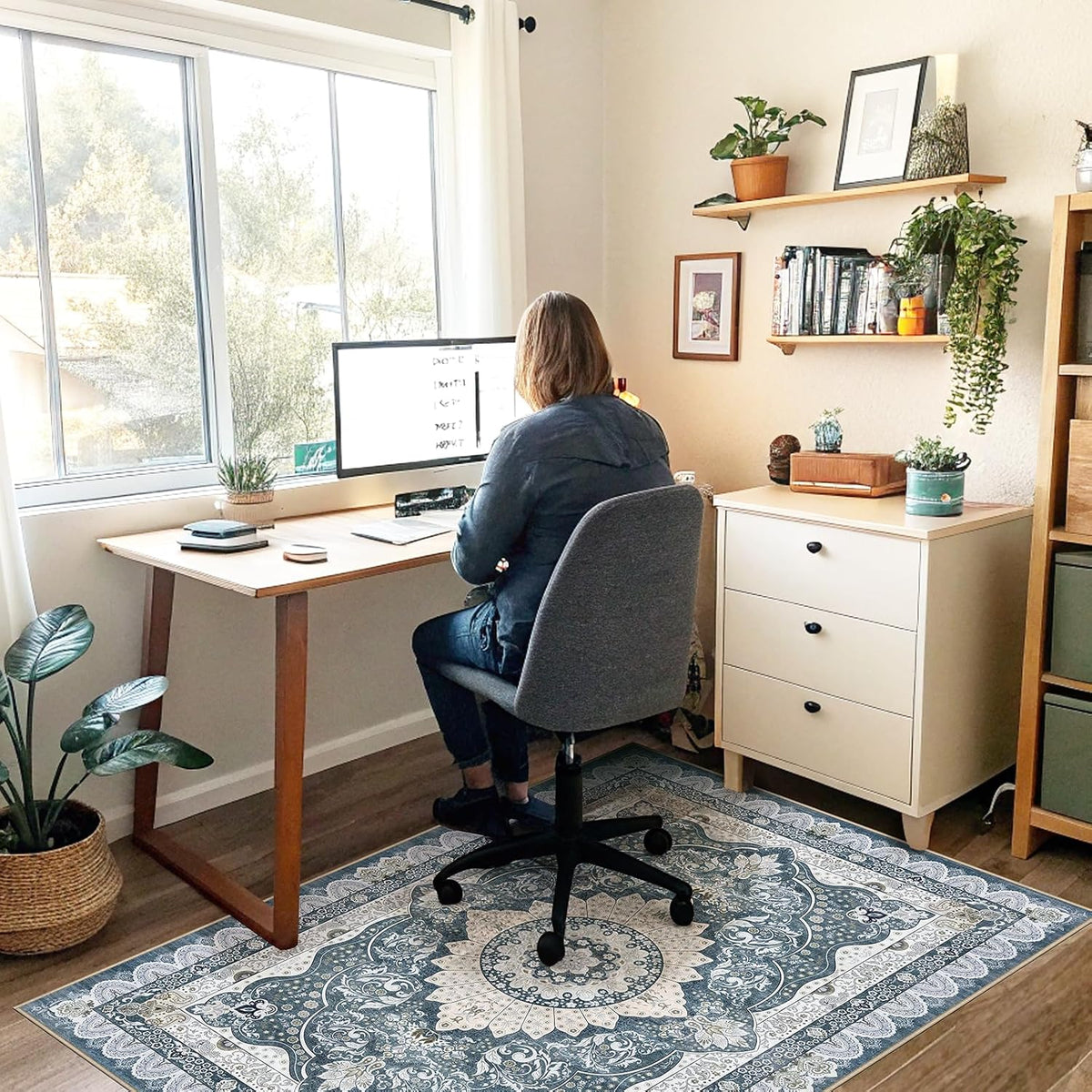 Office Chair Mat for Hardwood Floor & Tile Floor,48"X 60"-Square