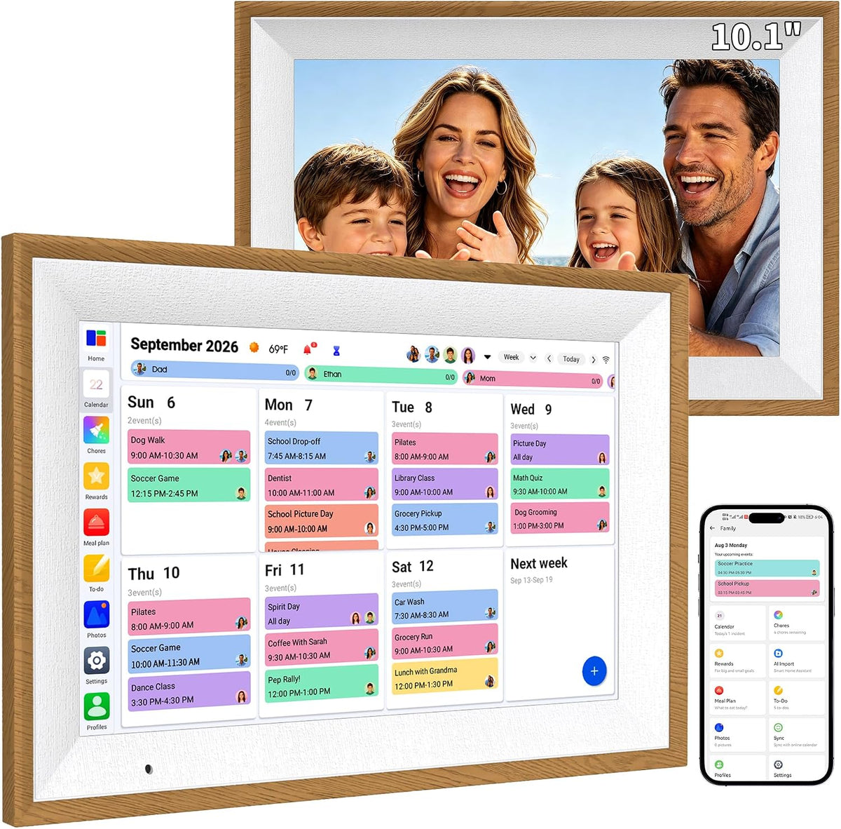 Digital Calendar 10.1" Smart Family Planner Electronic Touch Screen