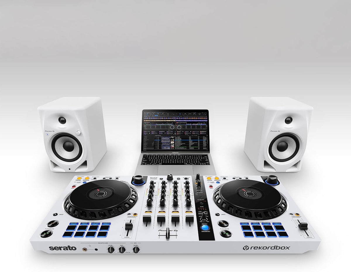 Pioneer DJ DM-50D-BT 5-inch Active Monitors, Bluetooth, White, Pair