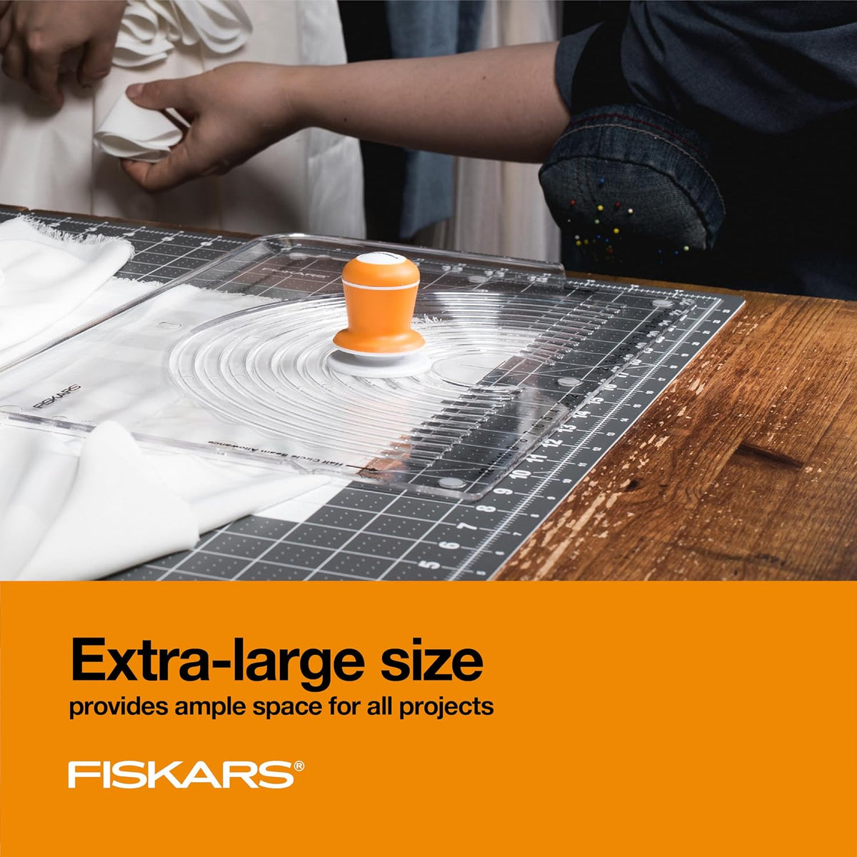 Fiskars 24" x 36" Self Healing Cutting Mat, Extra Large Double-Side...