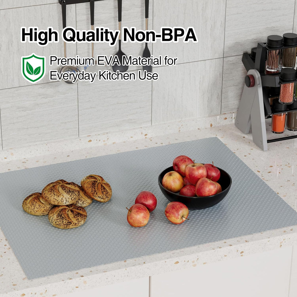 Shelf Liners for Kitchen Cabinets 16-inch: Non-Adhesive 16" W x 300" L