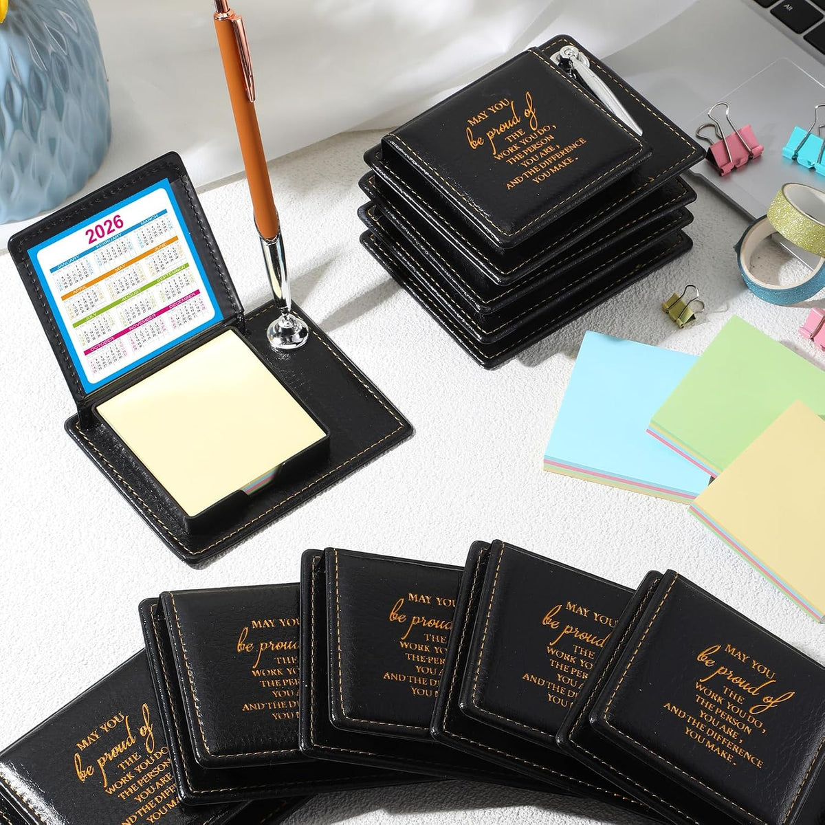 Tenceur 20 Pcs Employee Gifts Bulk, Appreciation Sticky Note Holder