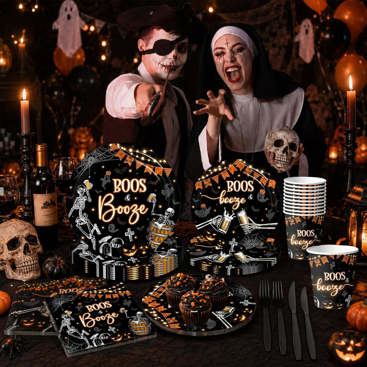 144 Pcs Halloween Party Supplies