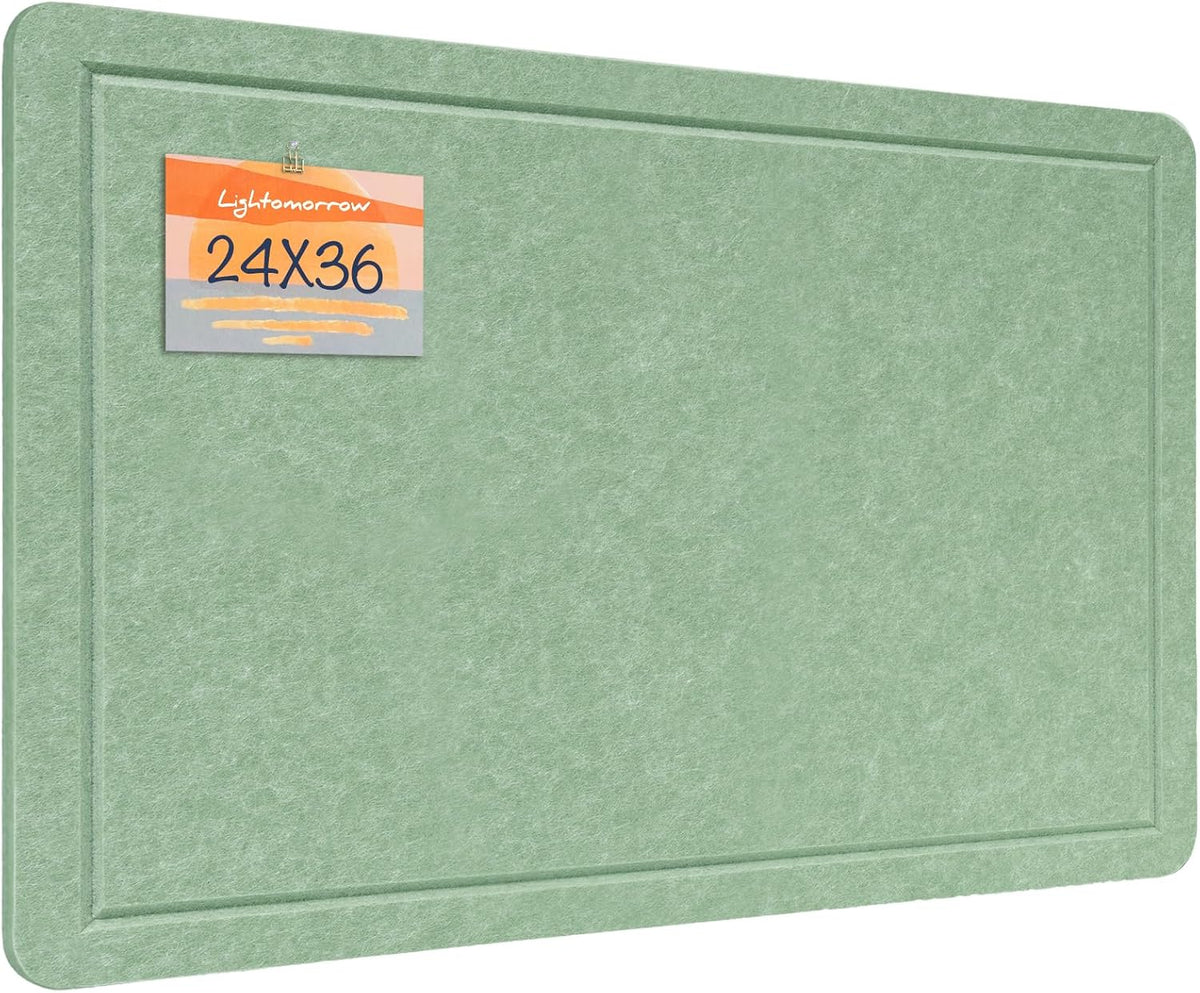 Felt Bulletin Board 36x24 inches, Decorative Pin Board for Home & Office