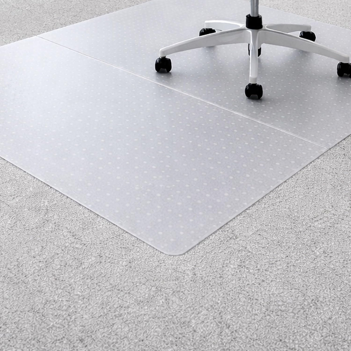 Marvelux White Office Chair Mat for Carpeted Floors 35.5"x46" Recta...