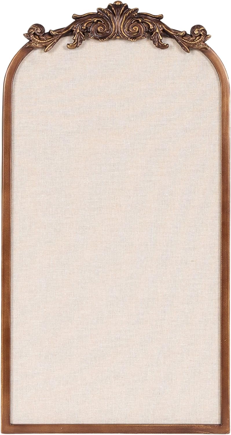 Kate and Laurel Arendahl Framed Ornate Vintage Arch Pinboard for Wall