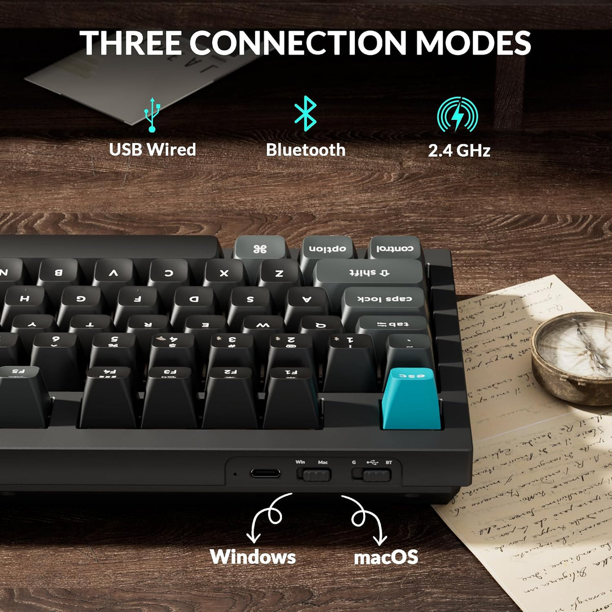 Keychron Q5 Ultra 8K Polling Rate Wireless Custom Mechanical Keyboard