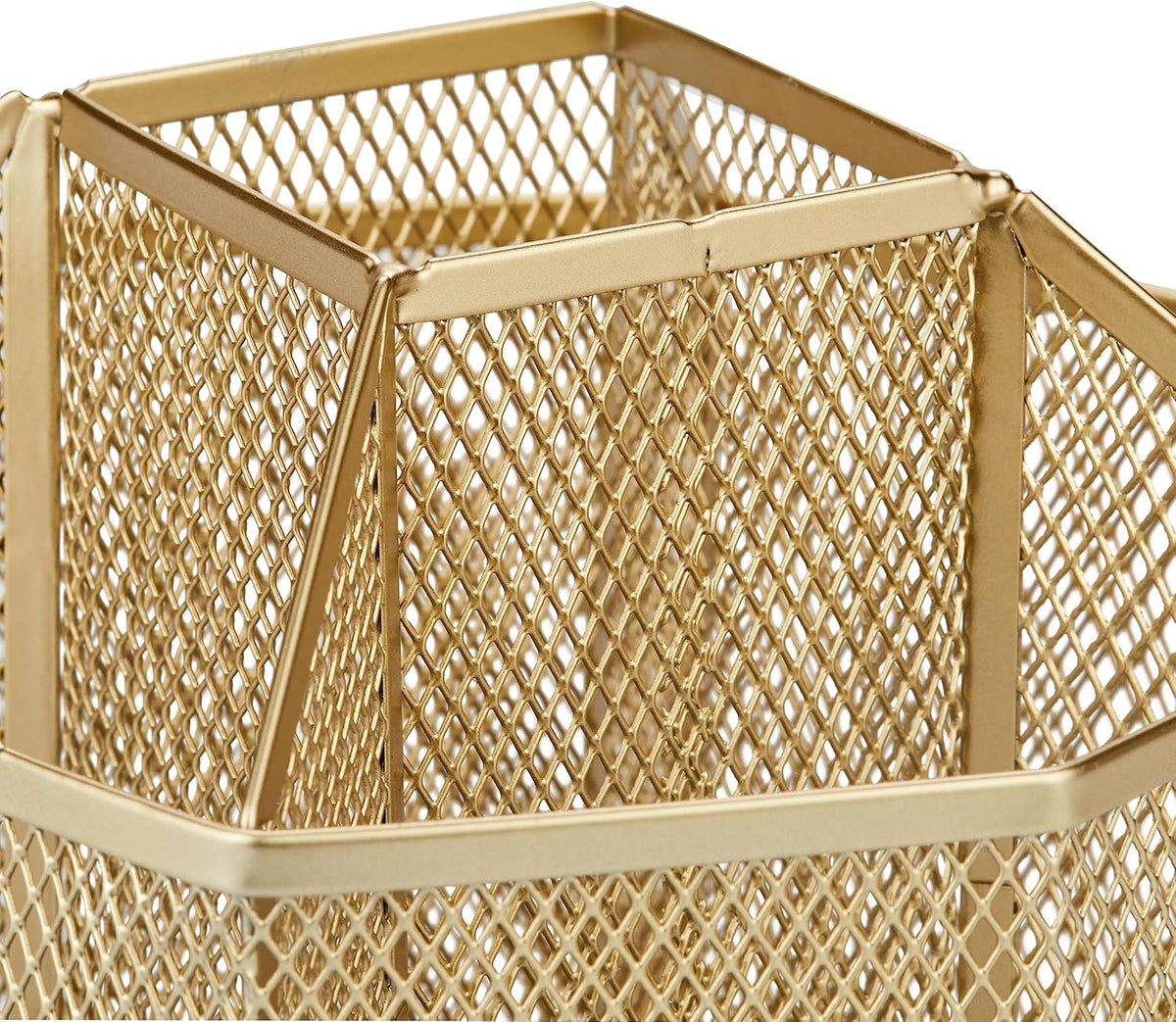 Annova Mesh Desk Organizer Rotate with 5 Compartments Spinning Tidy Candy/Pen...