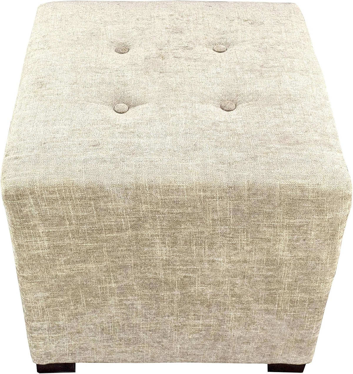 MJL Furniture Designs Merton Collection, Fabric Upholstered Modern Cube Foot ...