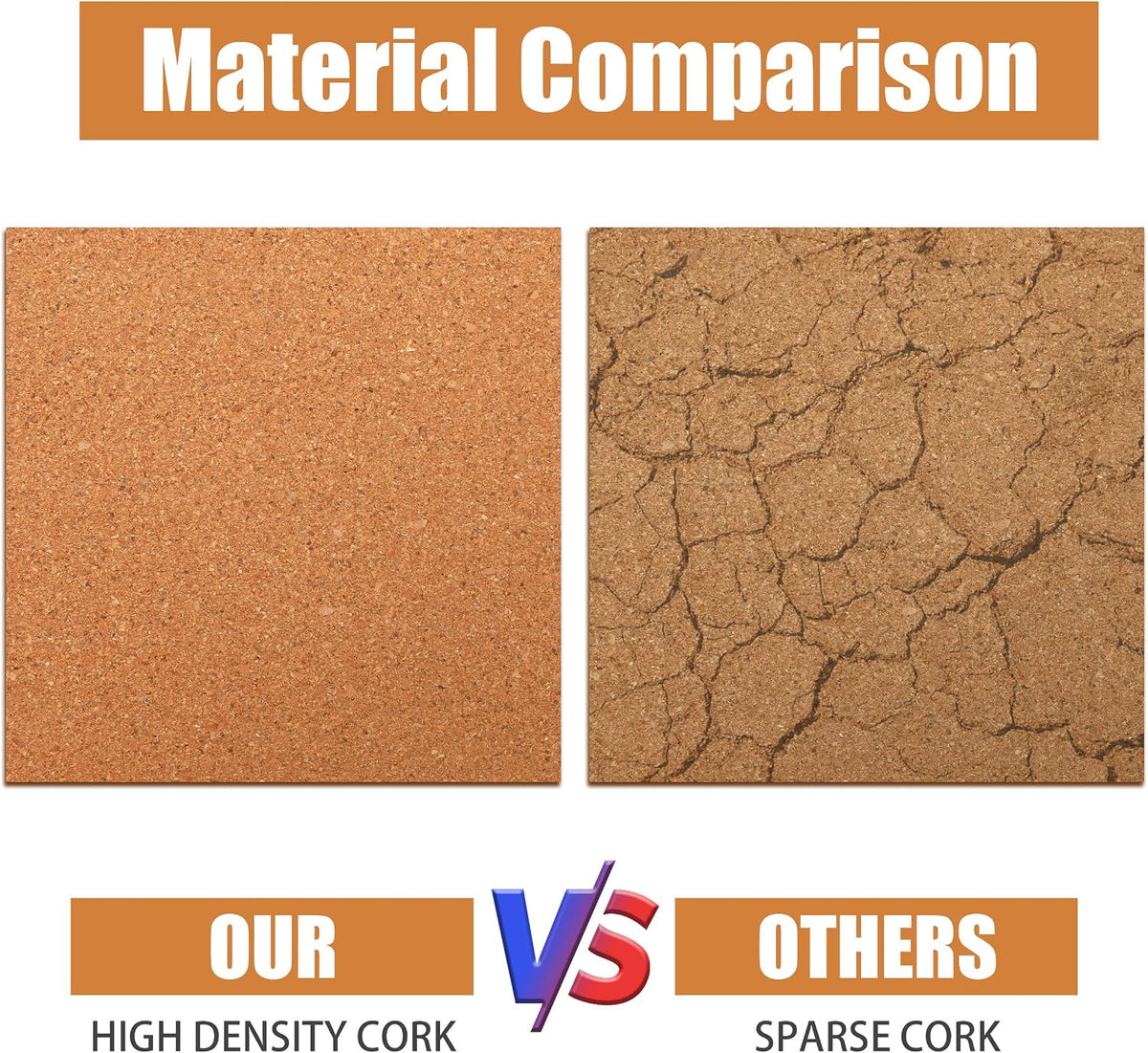 SUNGIFT Cork Board 12"x12" -12 Pack Square Decorative Cork Tiles 1/...