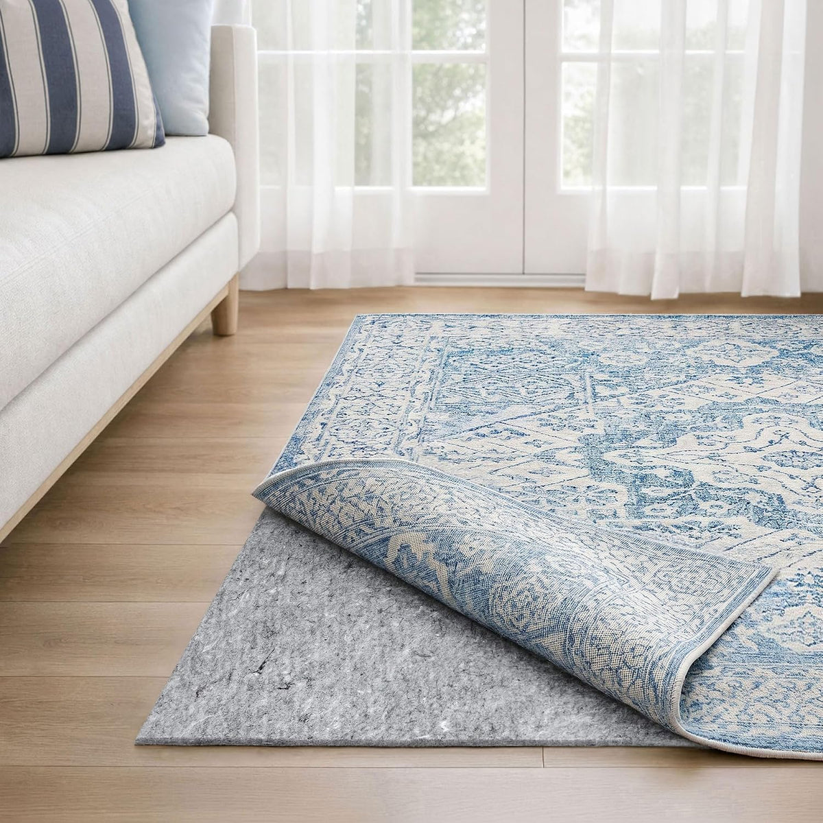 RUGPADUSA - Dual Surface - 8'x10' - 1/4" Thick - Felt + Rubber -...