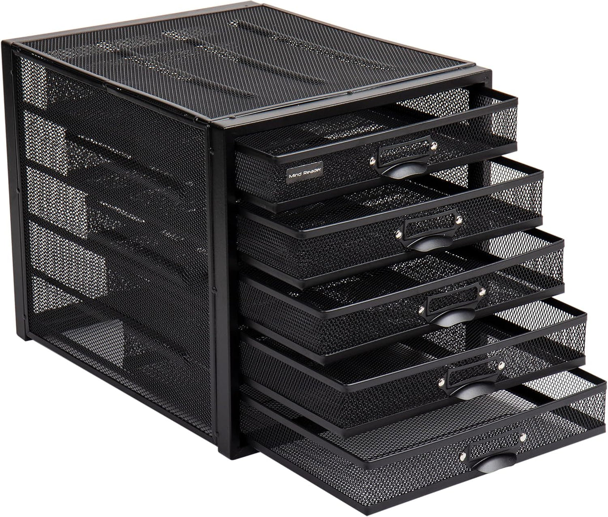 Mind Reader File Storage Drawers, Desk Organizer, Multi-Purpose, Crafts, Offi...