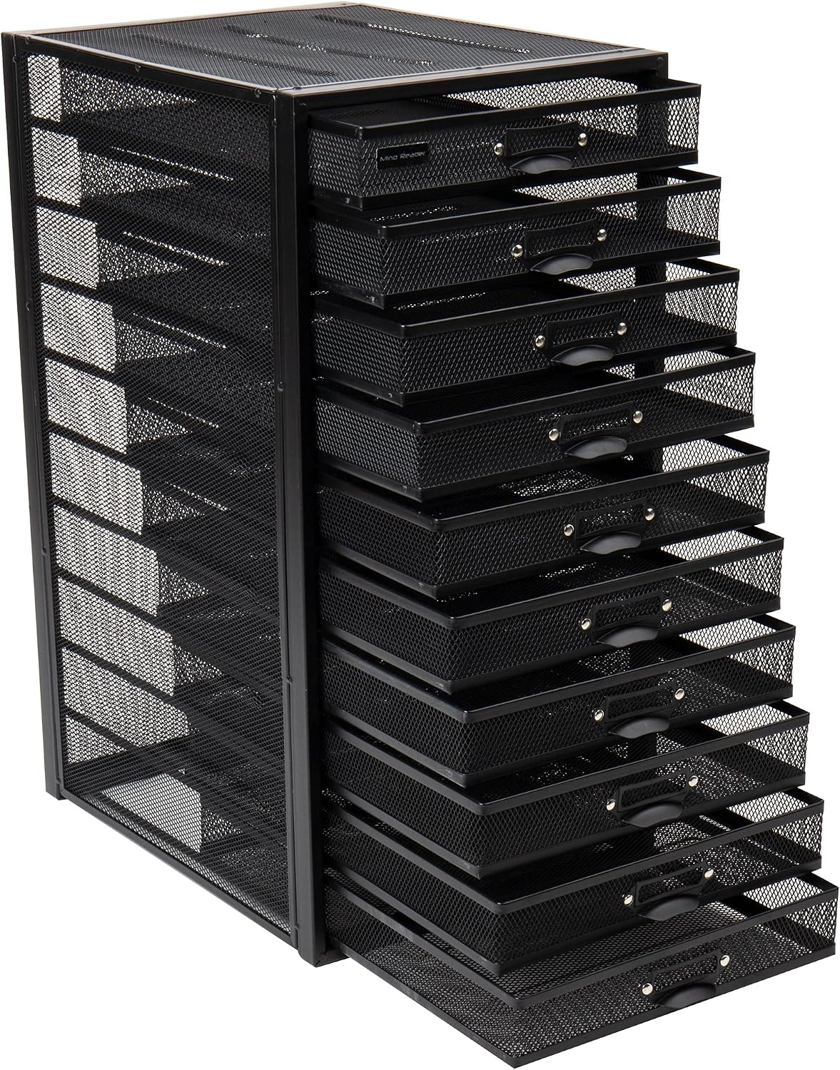Mind Reader 10-Drawer Desk Organizer for Office Supplies, Crafts, Mail Sortin...