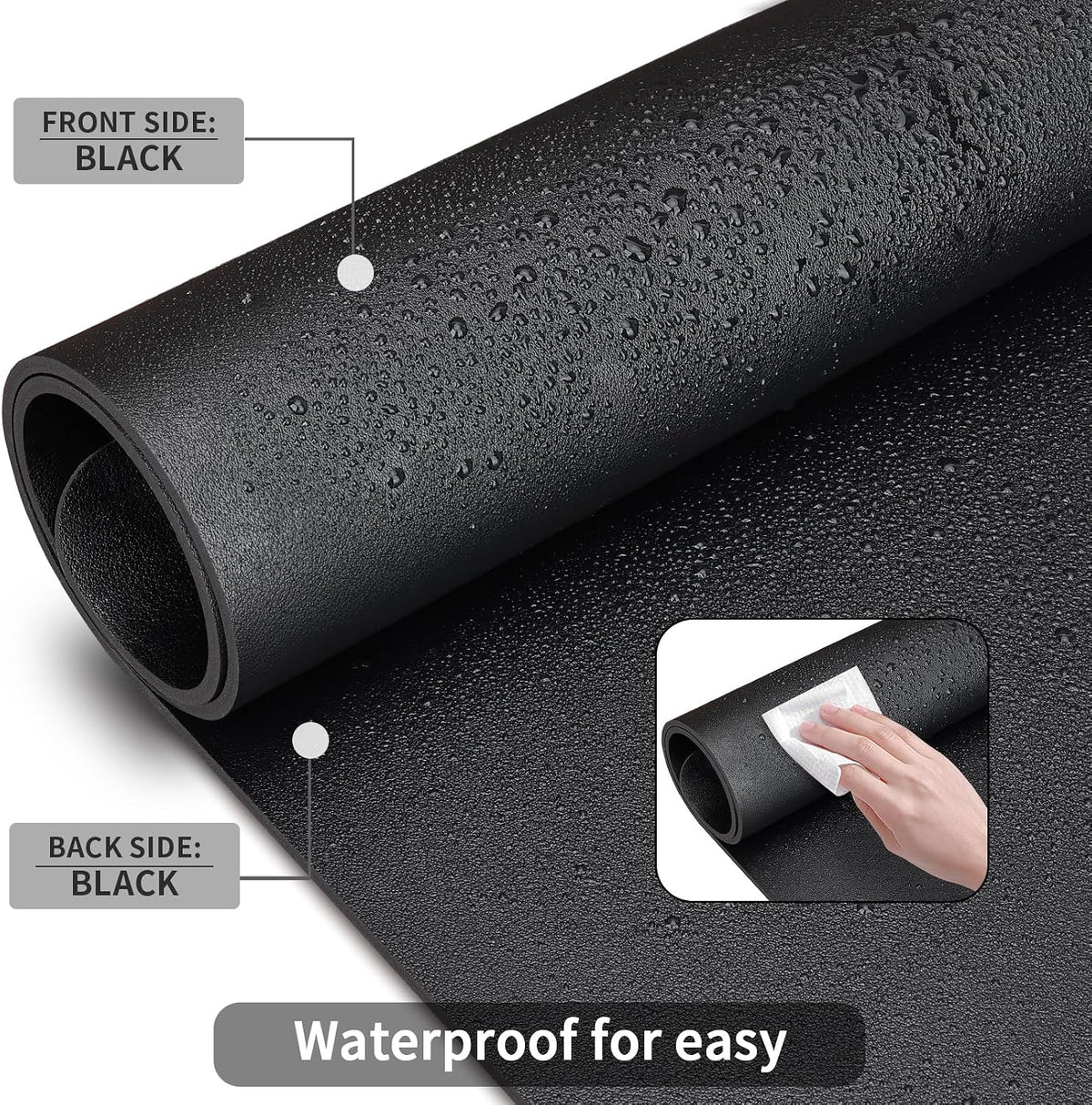 KINGFOM Desk Pad Office Desktop Protecter, PU Leather Desk Mat Blotters Organ...