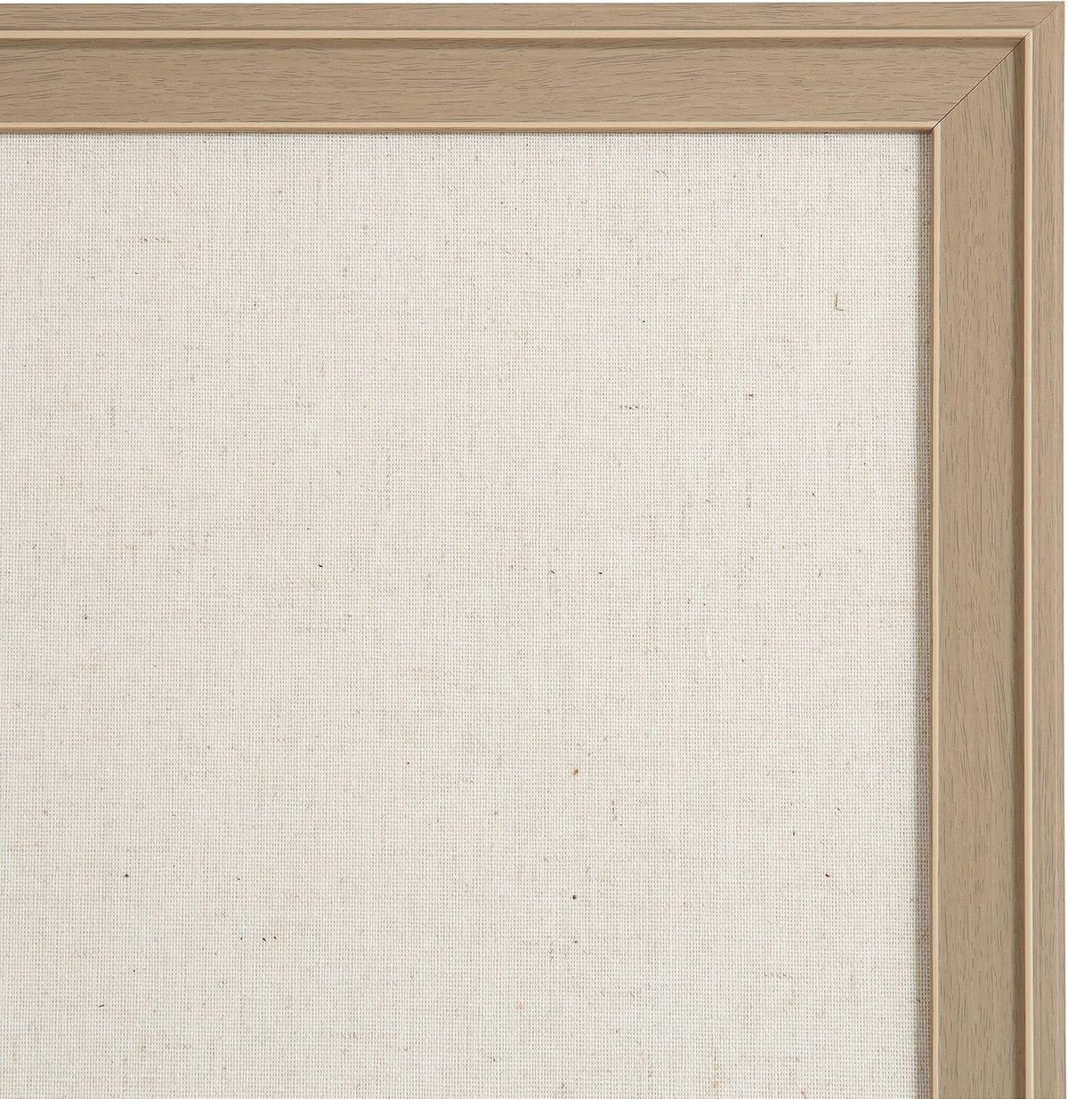 Kate and Laurel Oakhurst Rectangle Framed Linen Fabric Pinboard; 24 x 36; Lig...