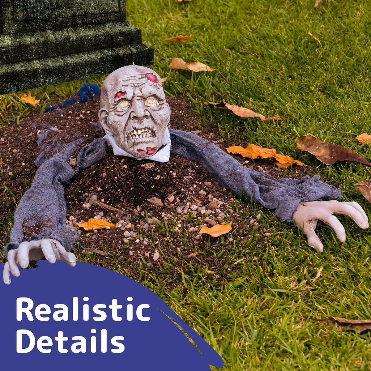 PREXTEX Halloween Hanging Zombie and Groundbreaker Decoration for the Best Ha...