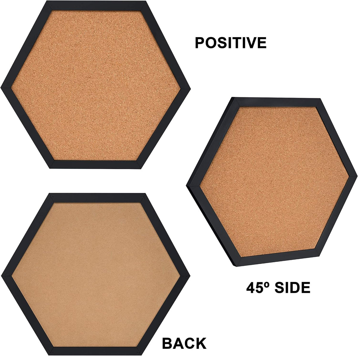 Facilife 4 Packs Cork Board,Corkboards for Wall,Small Cork Board Decorations,...