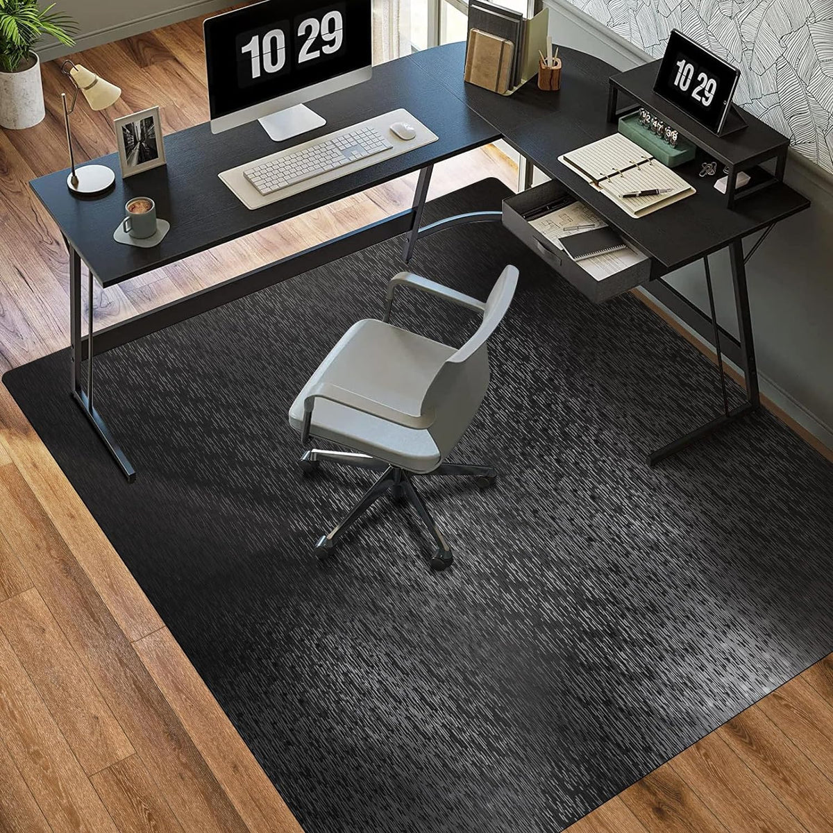 Office Chair Mat, TYDLE 59"x75" Large Chair Mat for Hard Floor, Vin...